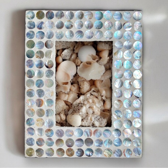 Vintage | Accents | Two Shell Inlay Picture Frames Mother Of Pearl ...